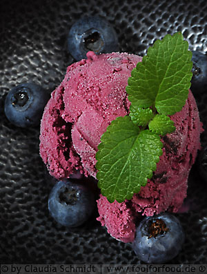 Blaubeer-Eis