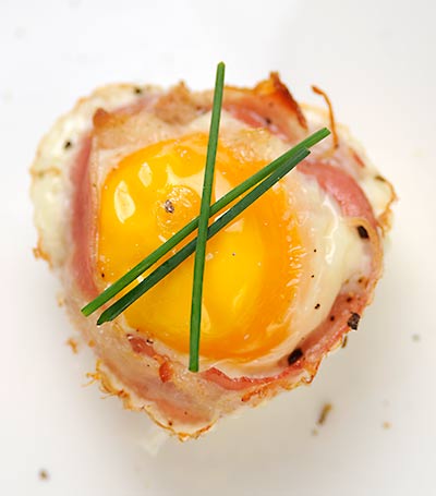 Rezept mit Bild für Eier im Bacon-Nest - foolforfood.de