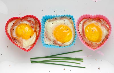 Rezept mit Bild für Eier im Bacon-Nest - foolforfood.de