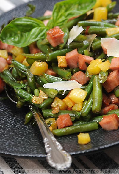 Rezept mit Bild für lauwarmen Mortadella-Salat