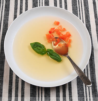 Rezept für Tomaten-Consommé