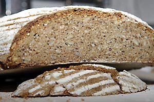 Das Brot im Anschnitt