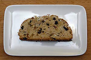 Christstollen im Anschnitt
