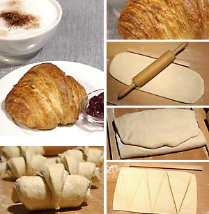 Croissant-Herstellung