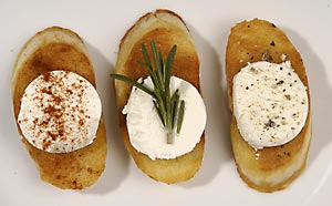 Crostini mit Ziegenkäse