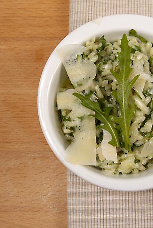 Risotto with rucola